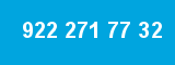 922 271 77 32 922 271 77 32
